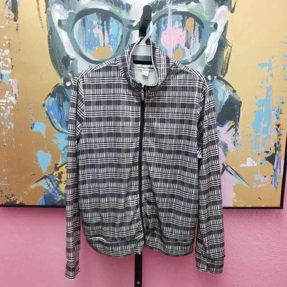 Mirror Image Zip Front Jacket